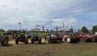 Antique Tractor in Sweet Corn Festival Parade