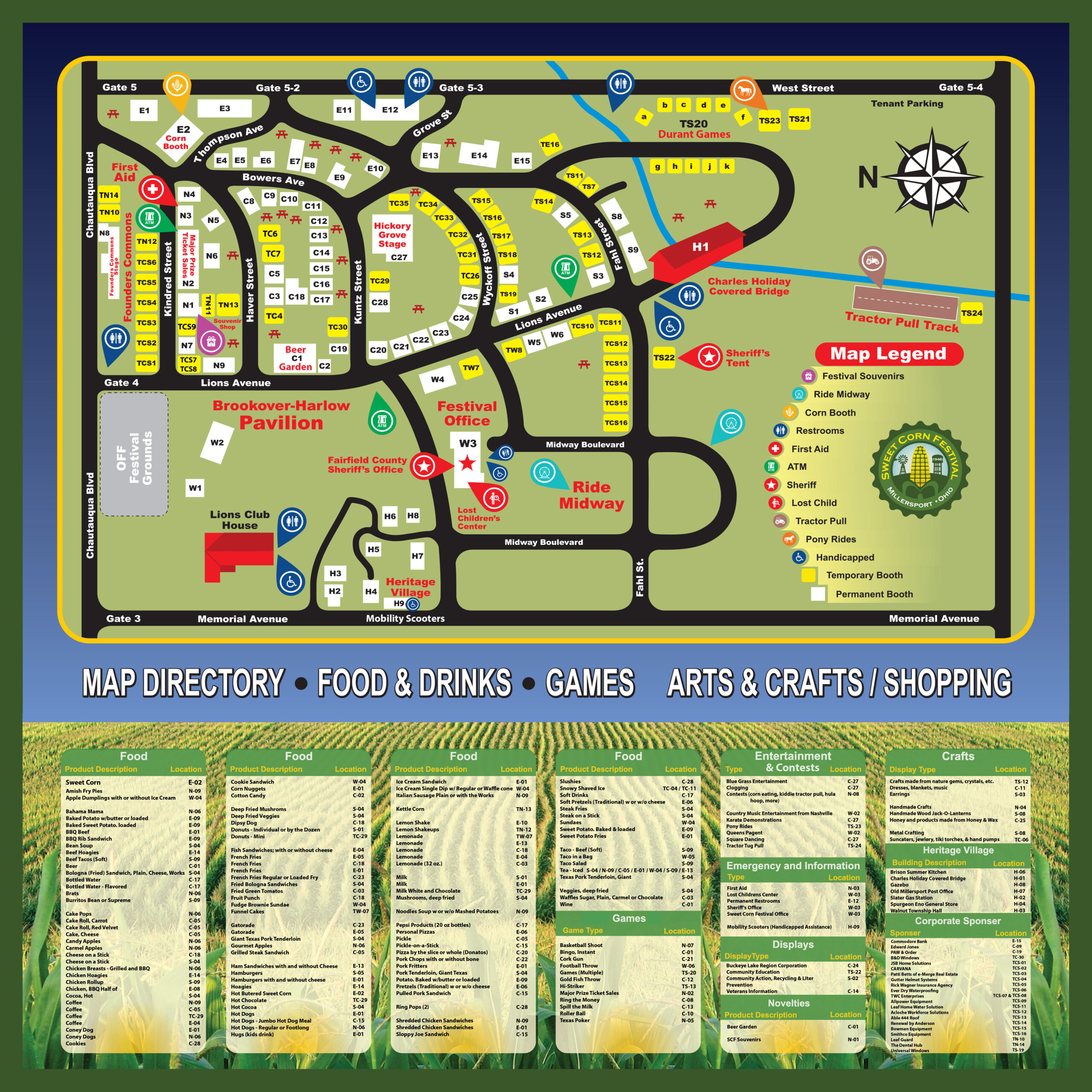 Sweet Corn Festival Map